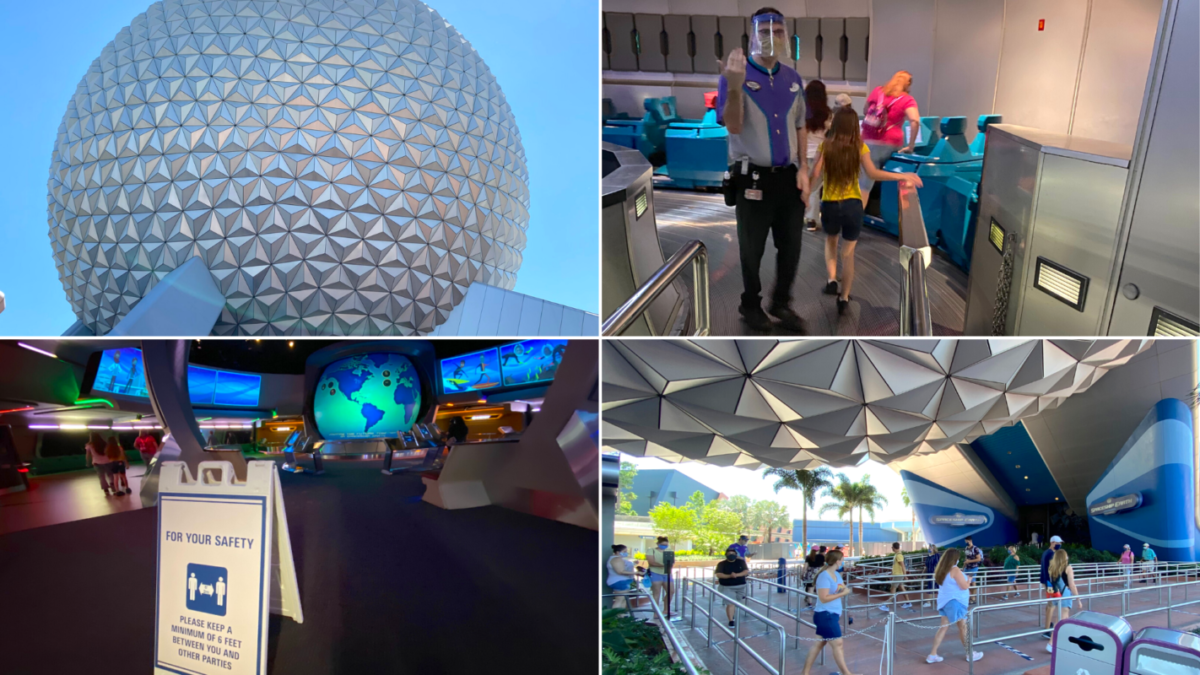 PHOTOS: Spaceship Earth Reopens At EPCOT With Seating Modifications And ...