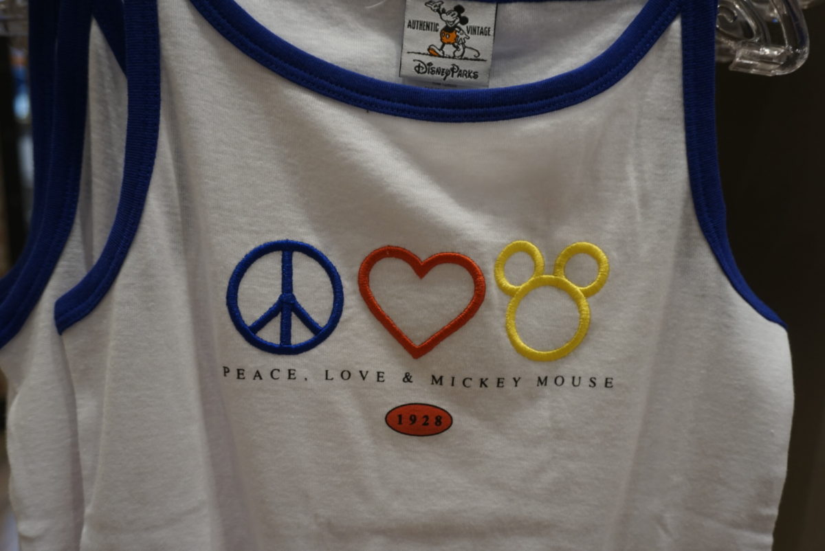 Authentic Vintage Collection tank top Peace Love & Mickey