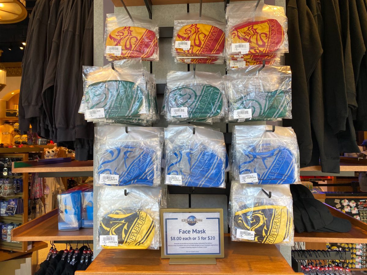 Harry Potter Hogwarts Masks at Universal CityWalk Hollywood Aug 3, 2020