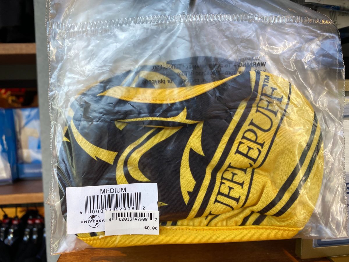 Harry Potter Hogwarts Masks at Universal CityWalk Hollywood Aug 3, 2020 - Hufflepuff