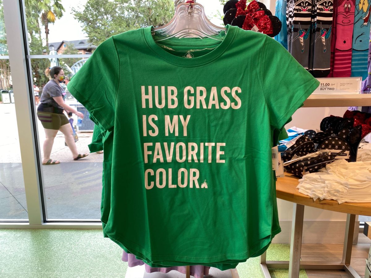 Hub grass is my favorite color green shirt disney springs disney style 1