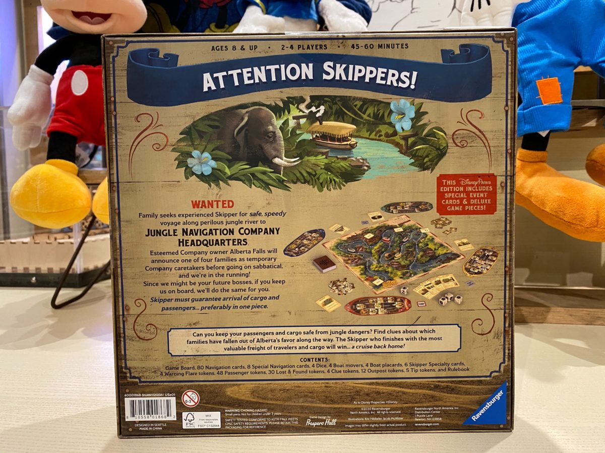 Disney Parks edition of the Jungle Cruise Adventure Board Game