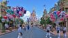 Main Street with Balloons and Cinderella Castle