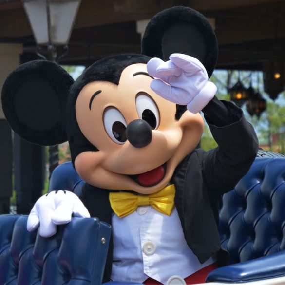 Mickey Mouse in Character Cavalcade at EPCOT