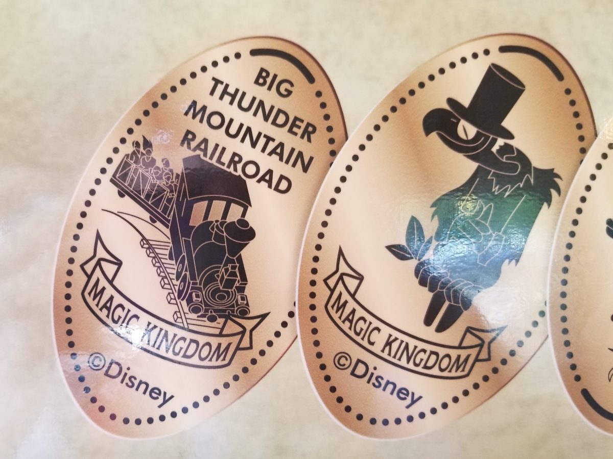 Splash Mountain and Big Thunder Mountain Railroad Pressed Penny instructions