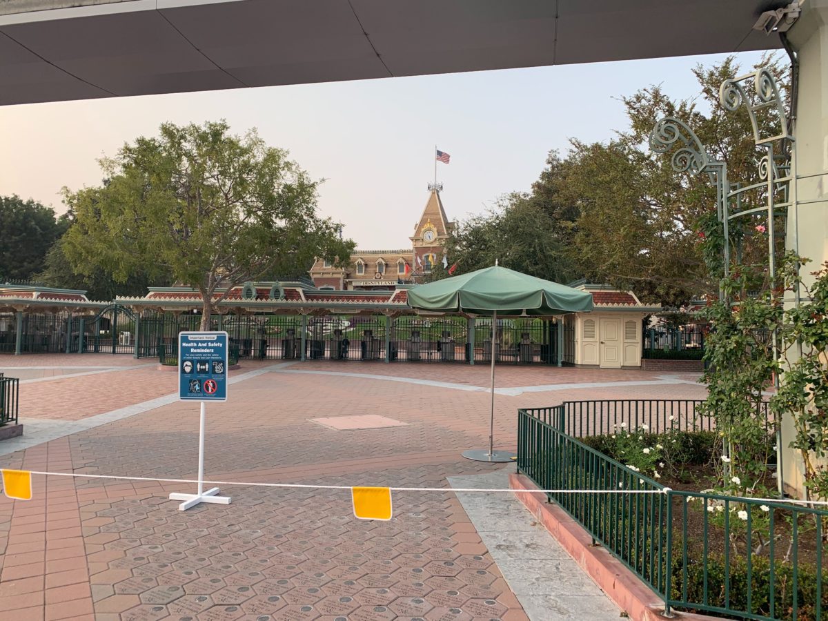 Magic Kingdom from the right at Disneyland Resort