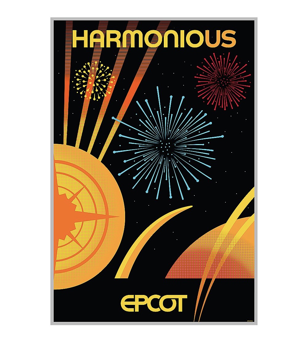 Harmonious EPCOT Serigraph Poster