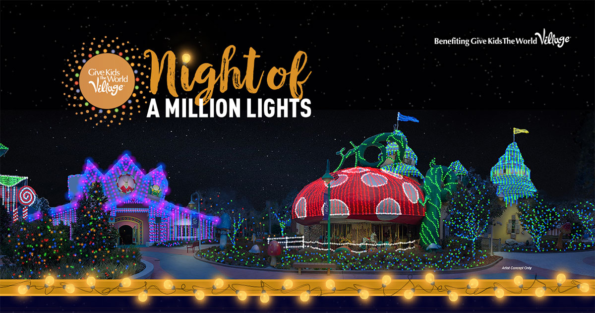 Give Kids The World Village Announces Night Of A Million Lights Holiday Spectacular Wdw News Today