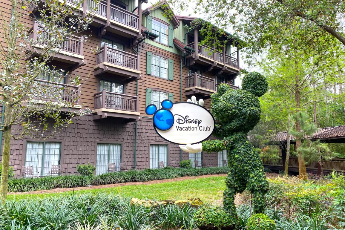 Disney Vacation Club sign at Boulder Ridge Villas