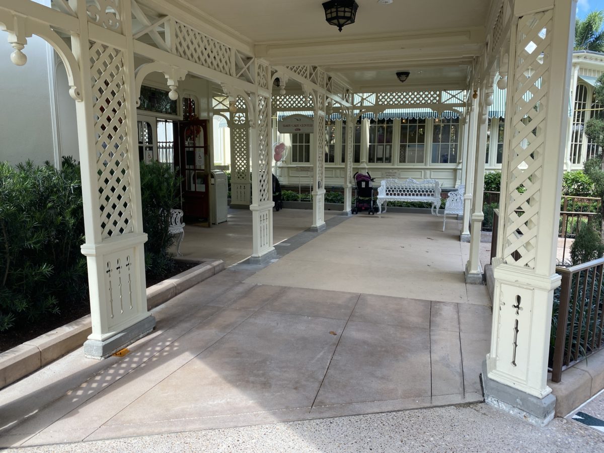 first-aid-baby-care-center-concrete-work-plywood-floor-magic-kingdom-10152020-7708974