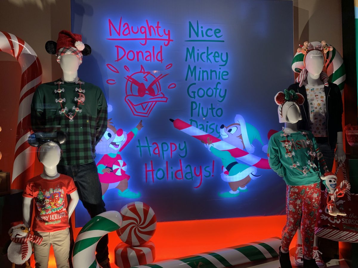 Chip & Dale World of Disney Holiday Window
