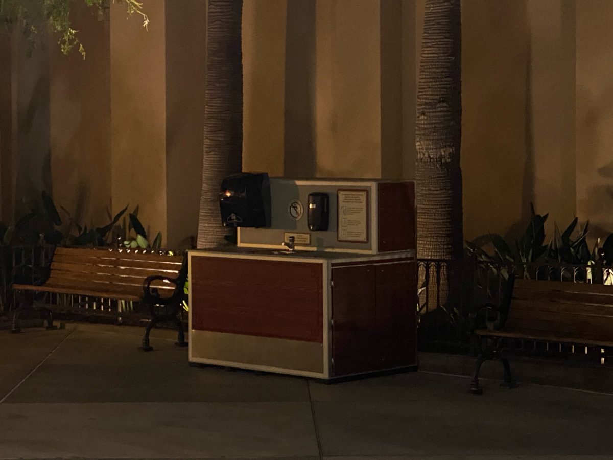 Close Up of DCA Hand Washing Station