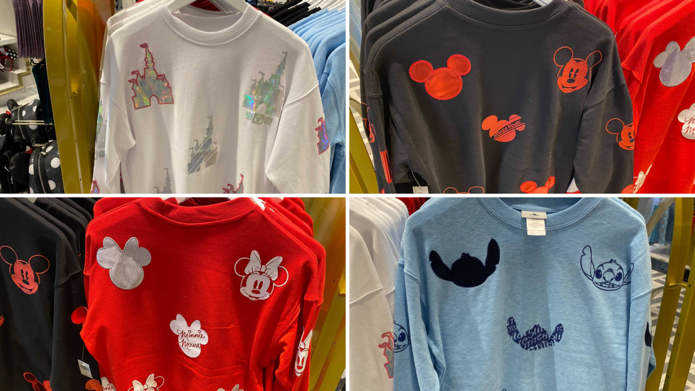 walt disney world embroidered icons sweatshirt