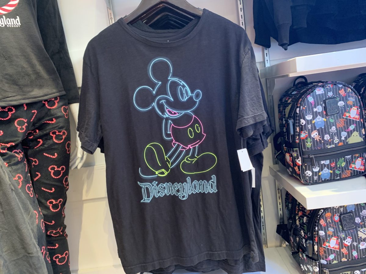 Neon Mickey Disneyland Shirt Front