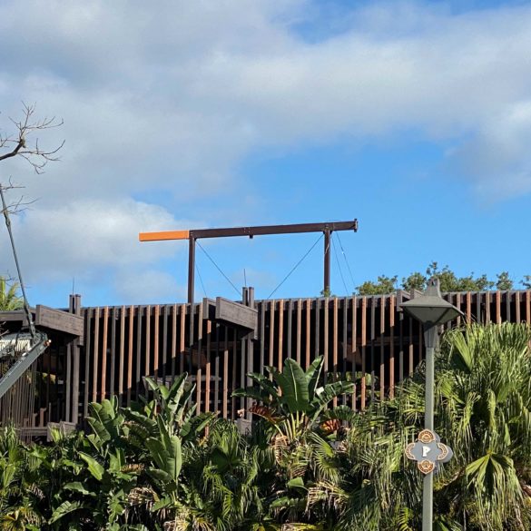 Polynesian Village Resort Beam construction, close up