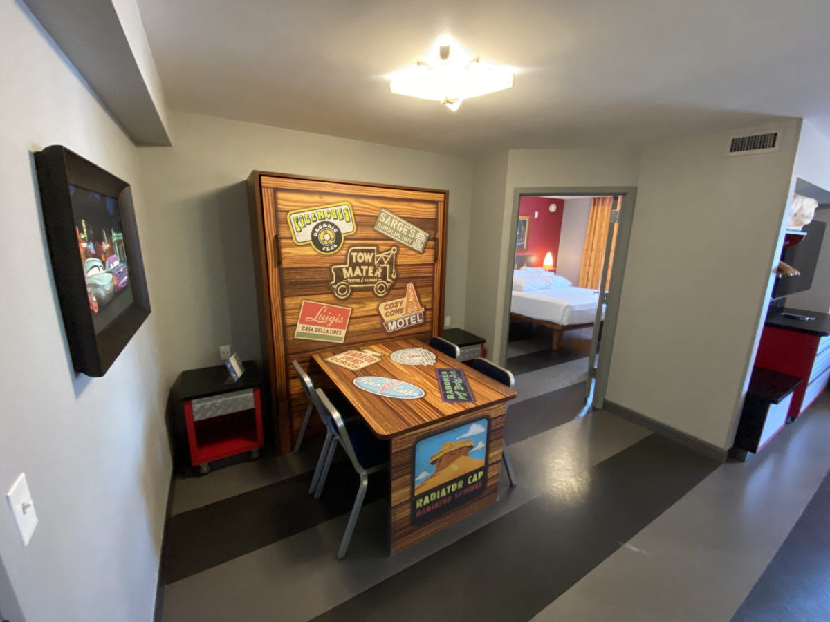 PHOTOS, VIDEO Tour a NewlyRemodeled "Cars" Family Suite at Disney's Art of Animation Resort