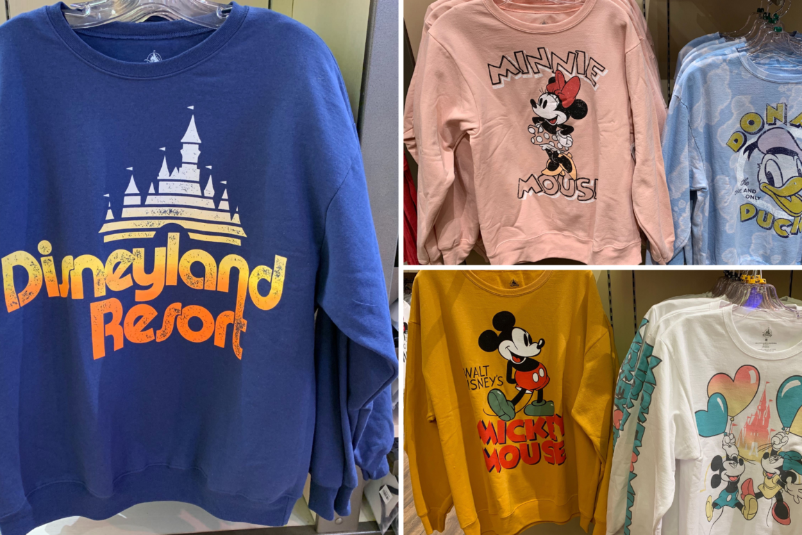 PHOTOS: NEW Retro Sweatshirts Featuring Mickey Mouse, Minnie Mouse ...