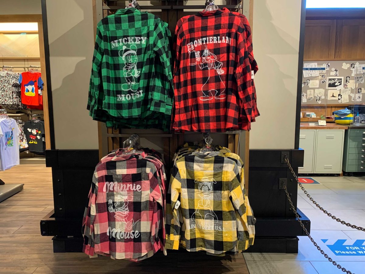 PHOTOS: NEW Character Flannel Shirts Featuring Mickey, Minnie, Goofy, and  Pluto Arrive at the Disneyland Resort - Disneyland News Today