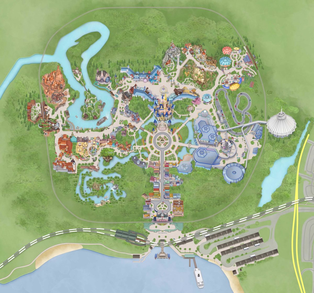disney magic kingdom interactive map