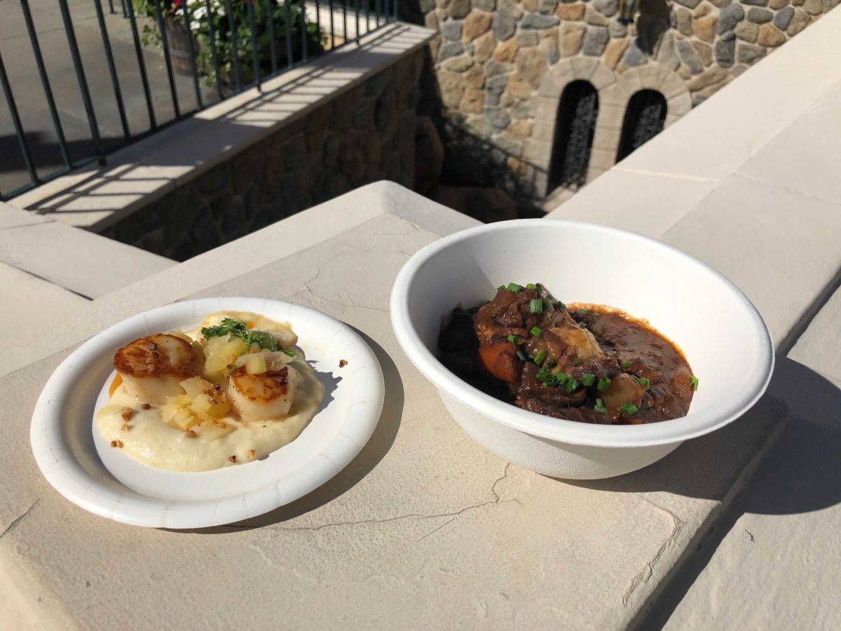 Review New Seared Scallops And Beef Bourguignon At Yukon Holiday Kitchen For The 2020 Taste Of Epcot International Festival Of The Holidays Wdw News Today