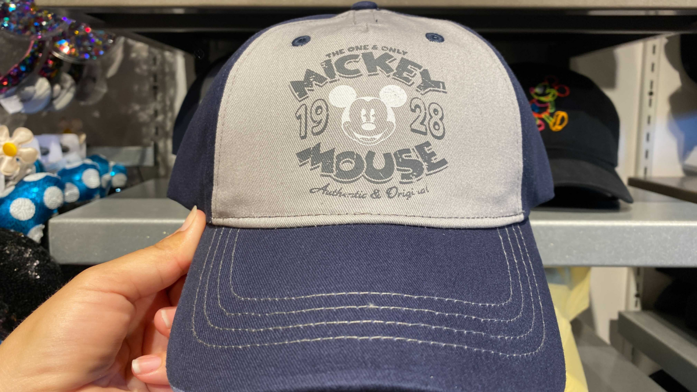 NEW Walt Disney World Parks Adult Blue Mickey Mouse "M" Baseball Cap Hat