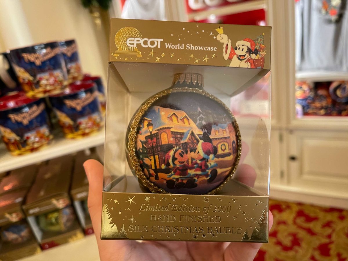 Photos New Frohliche Weihnachten Germany Pavilion Christmas Merchandise Collection Ornaments Apparel Kitchenware And More Arrives At Epcot Wdw News Today