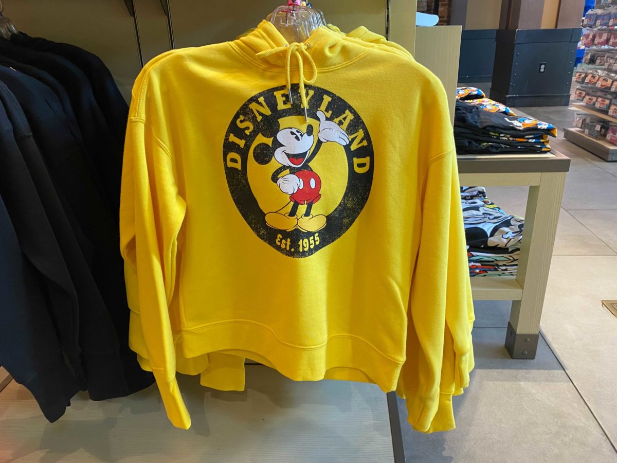 yellow disneyland sweatshirt