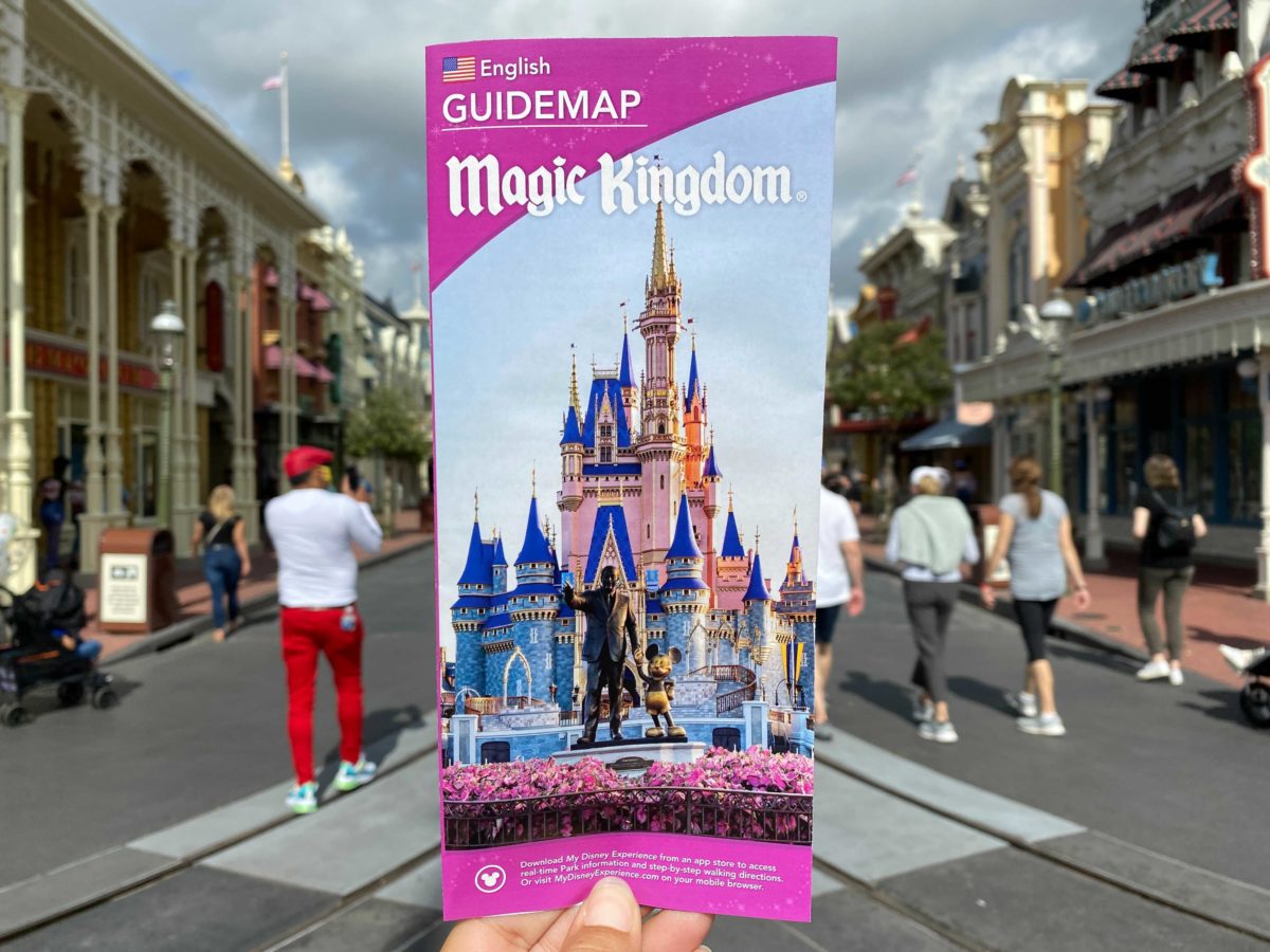 Photos New Magic Kingdom Guide Map Debuts With Sorcerers Of The Magic Kingdom Removed Dining Locations Added And Other Changes Wdw News Today