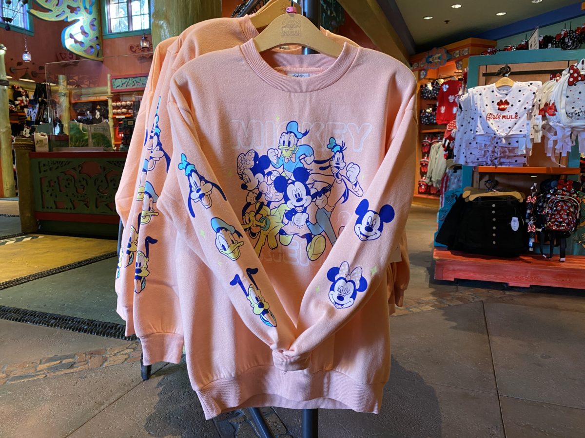 pastel-pink-mickey-and-friends-sweatshirt-sleeve-detail-animal-kingdom-01222021-4124646