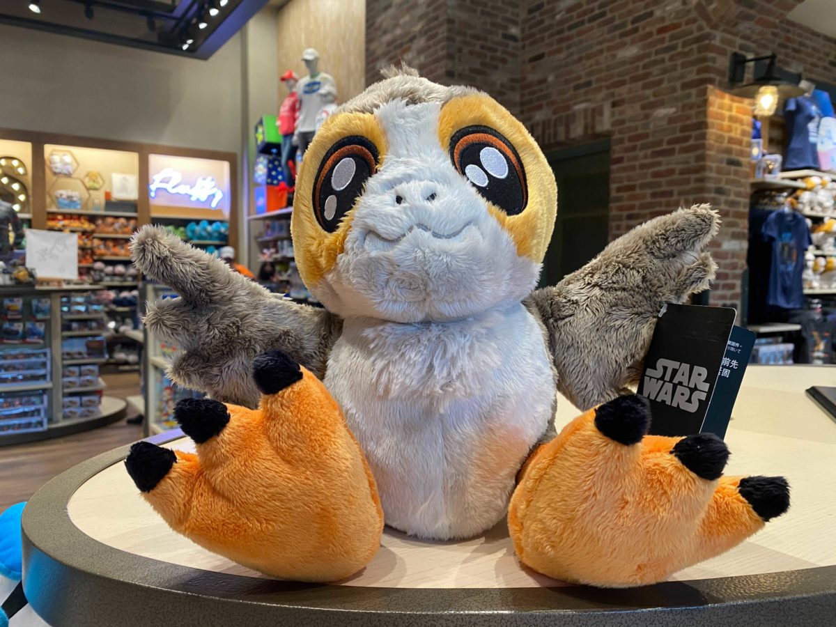 big feet porg plush