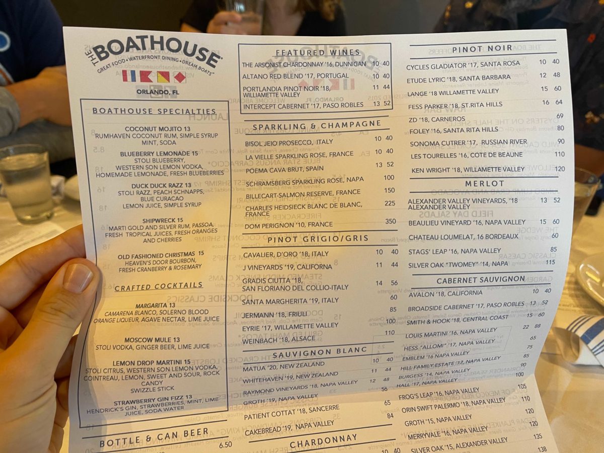 boathouse kitchen and bar menu