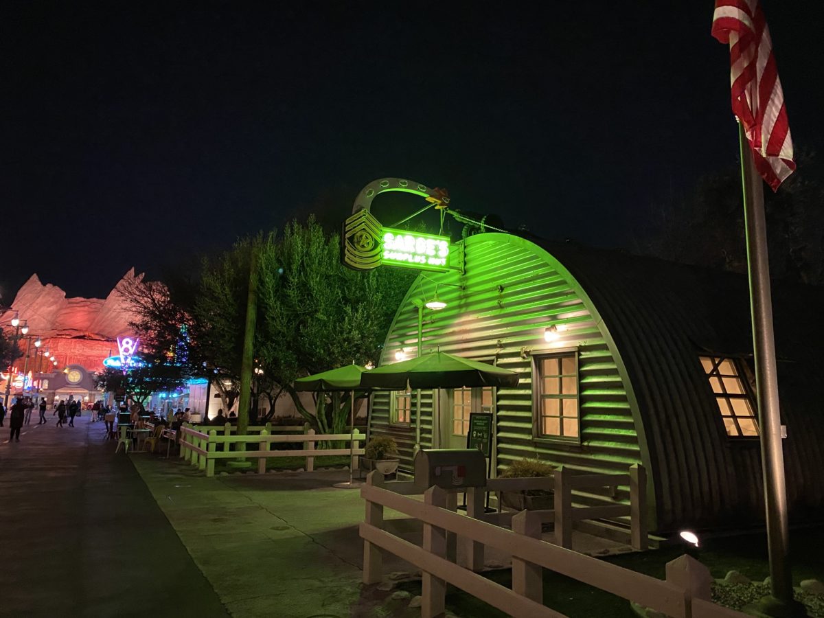 Cars Land at night