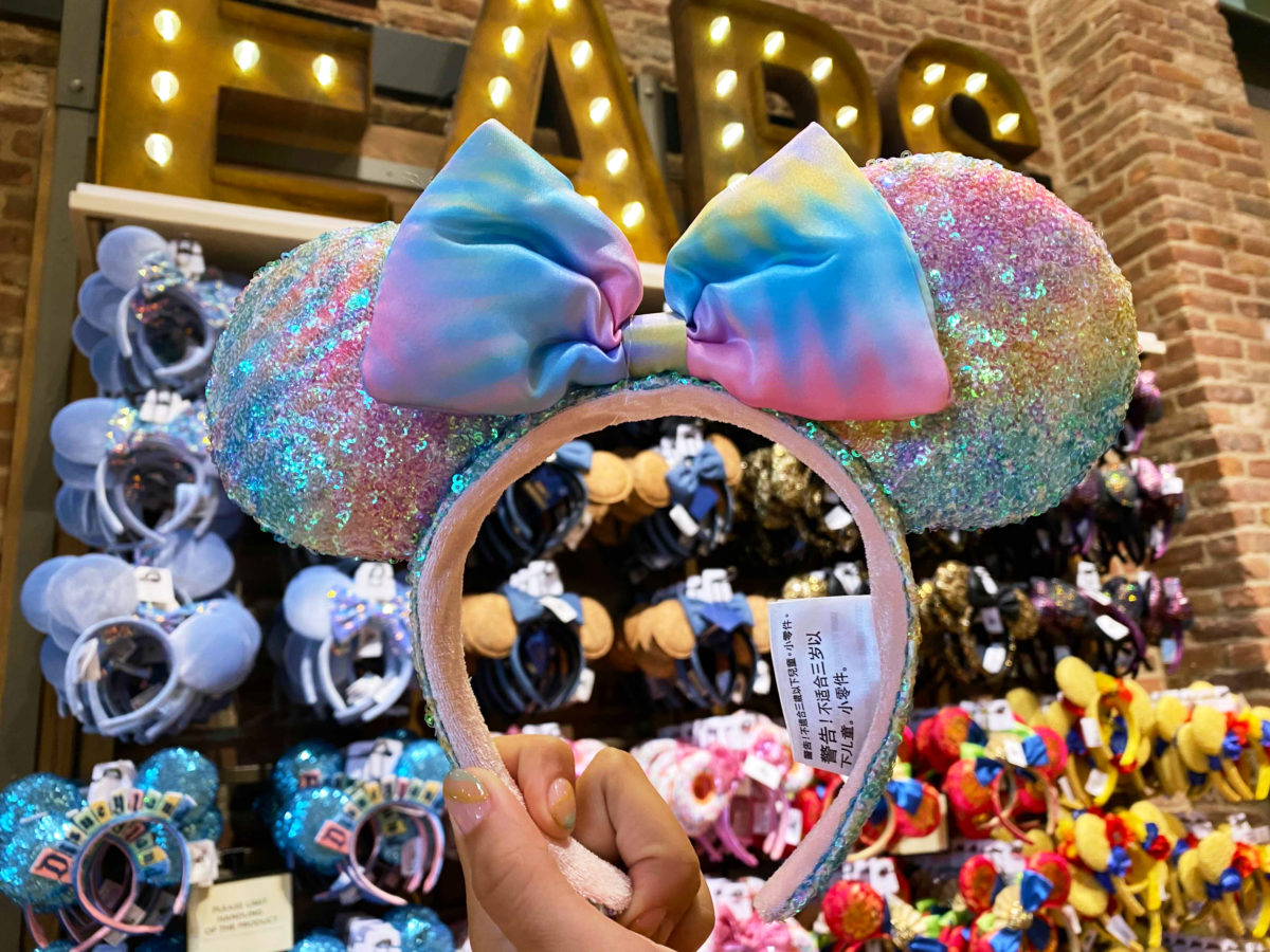 Pastel Rainbow Sequined Minnie Ears