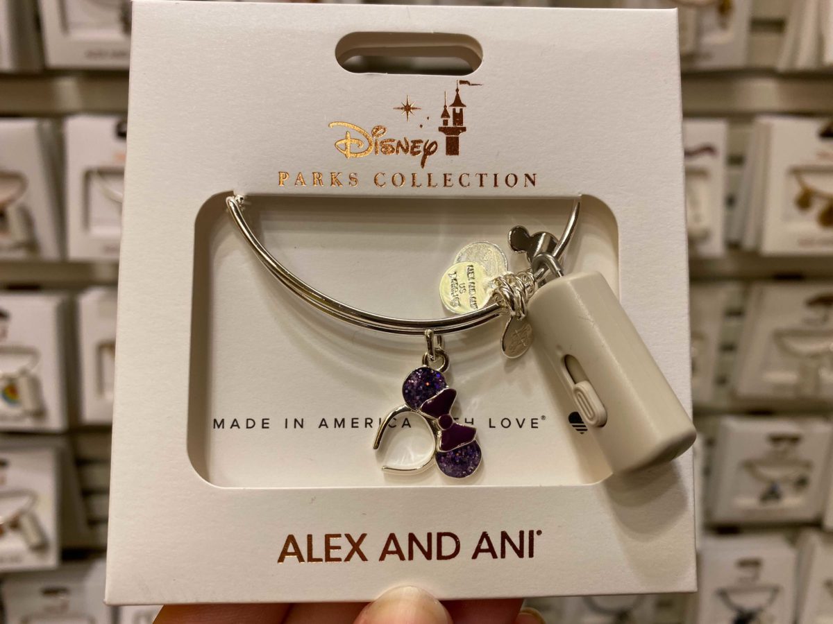New Disney Alex and Ani Epcot Center 35th Anniversary Bracelet Silver