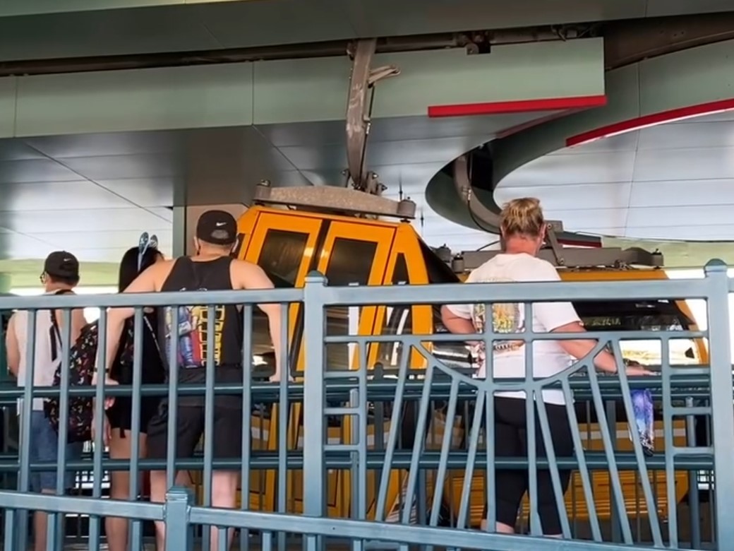 crashed skyliner gondolas