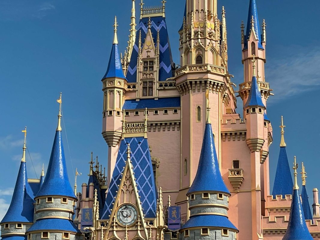 Disney Parks Magic Kingdom Cinderella Castle Mickey And Minnie Ornament New