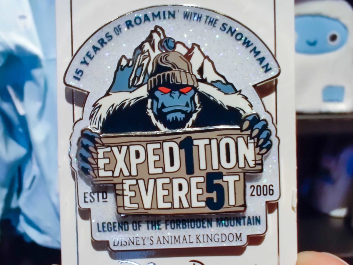 Disney Embroidered Animal Kingdom Pin EXPEDITION EVEREST New on Card