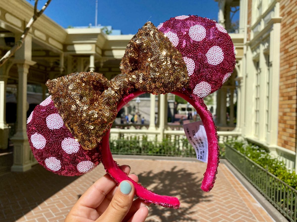 Disney Parks 2020 Classic Minnie Ears Headband Daisy Hat Bow Flower Sequined NEW