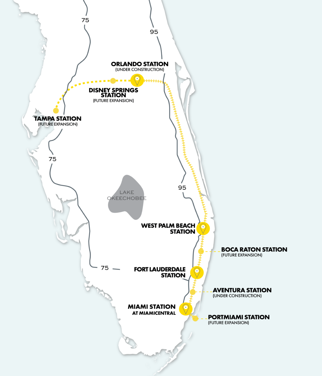 Brightline Rail Expansion Reaches Halfway Mark Between Miami and
