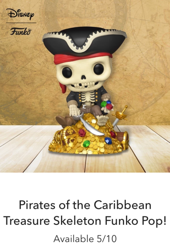 2021 Disney Parks Funko Pop Pirates Of The Caribbean Jolly Rodger Pin New 