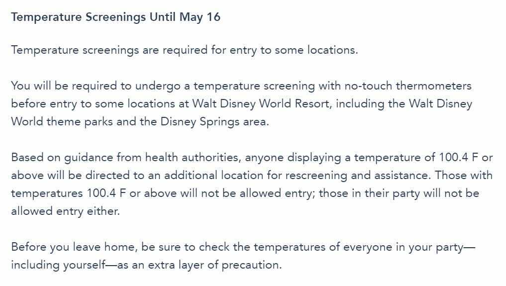 Temperature Checks At Table Service Restaurants Already Removed From Walt Disney World Website Wdw News Today