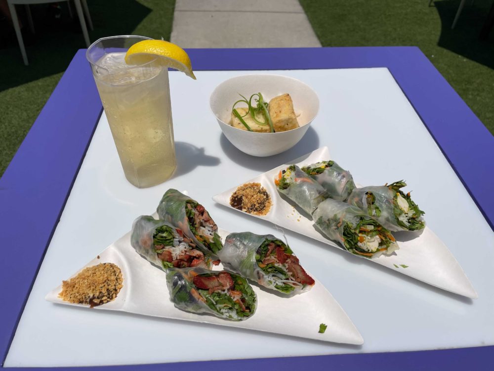 New food items at the Tokyo 2020 Summer Olympics food both at Universal Studios Orlando including Japanese Highball, BBQ Pork, Dofu, and more