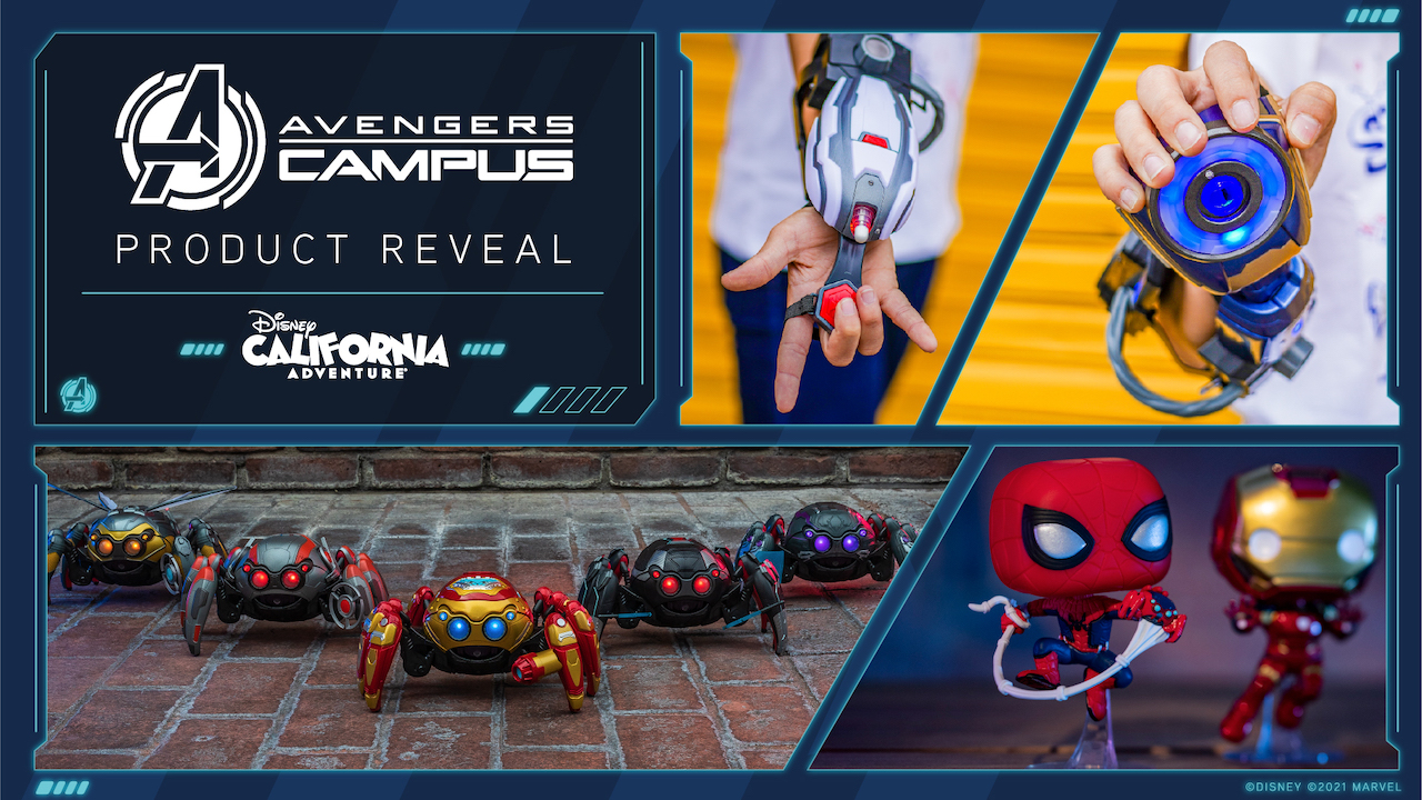 Photos First Look At Avengers Campus Merchandise Web Power Bands Interact With Web Slingers A Spider Man Adventure Ride Wdw News Today