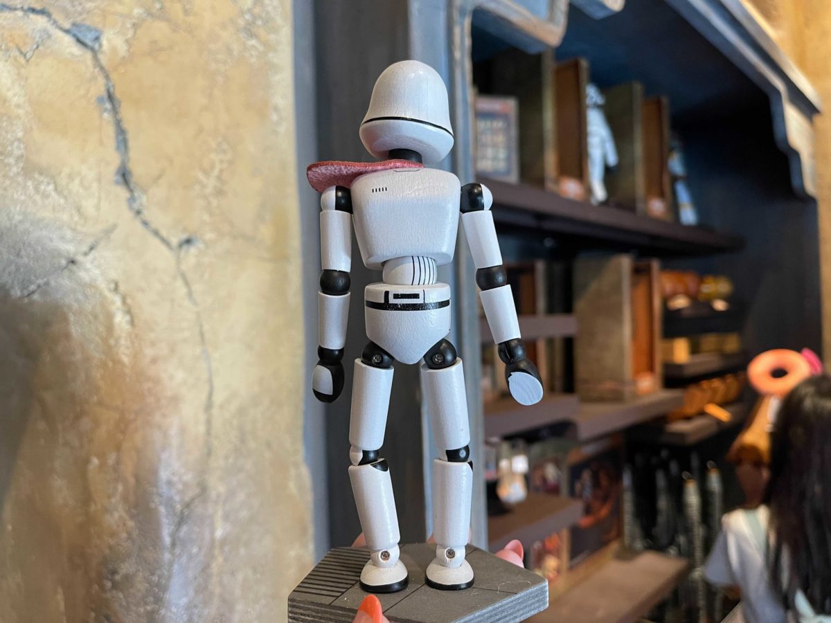 A Storm Trooper doll figure found in Toydarian Toymaker in Galaxy's Edge at Disneyland Resort