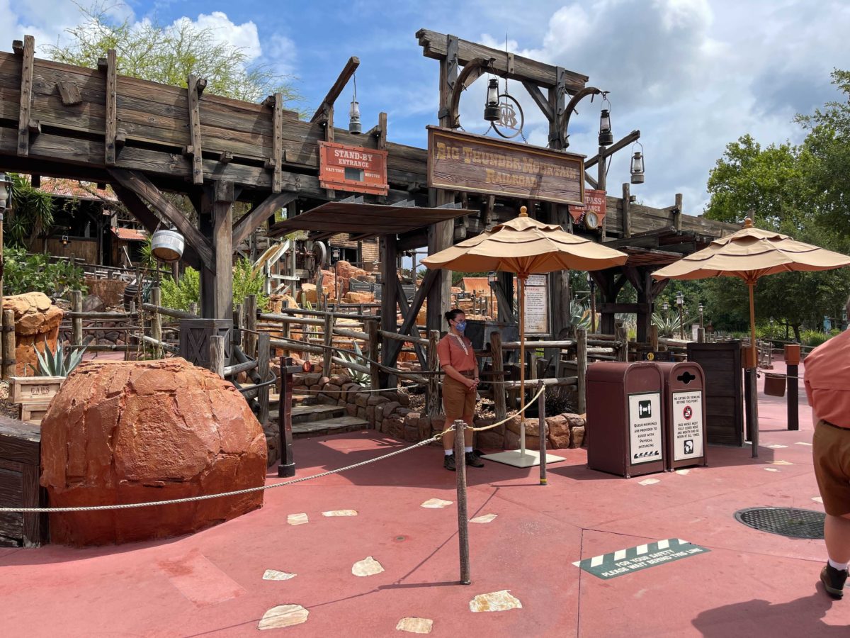 Big Thunder Mountain Railroad at the Magic Kingdom has had its extended queue markings remove to minimize social distancing efforts at Walt Disney World