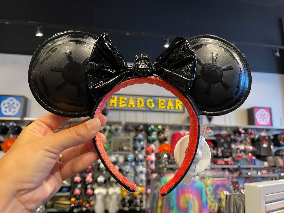 New Darth Vader Mickey Ears designed by Ashley Eckstein available now at MouseGear in EPCOT at Walt Disney World.