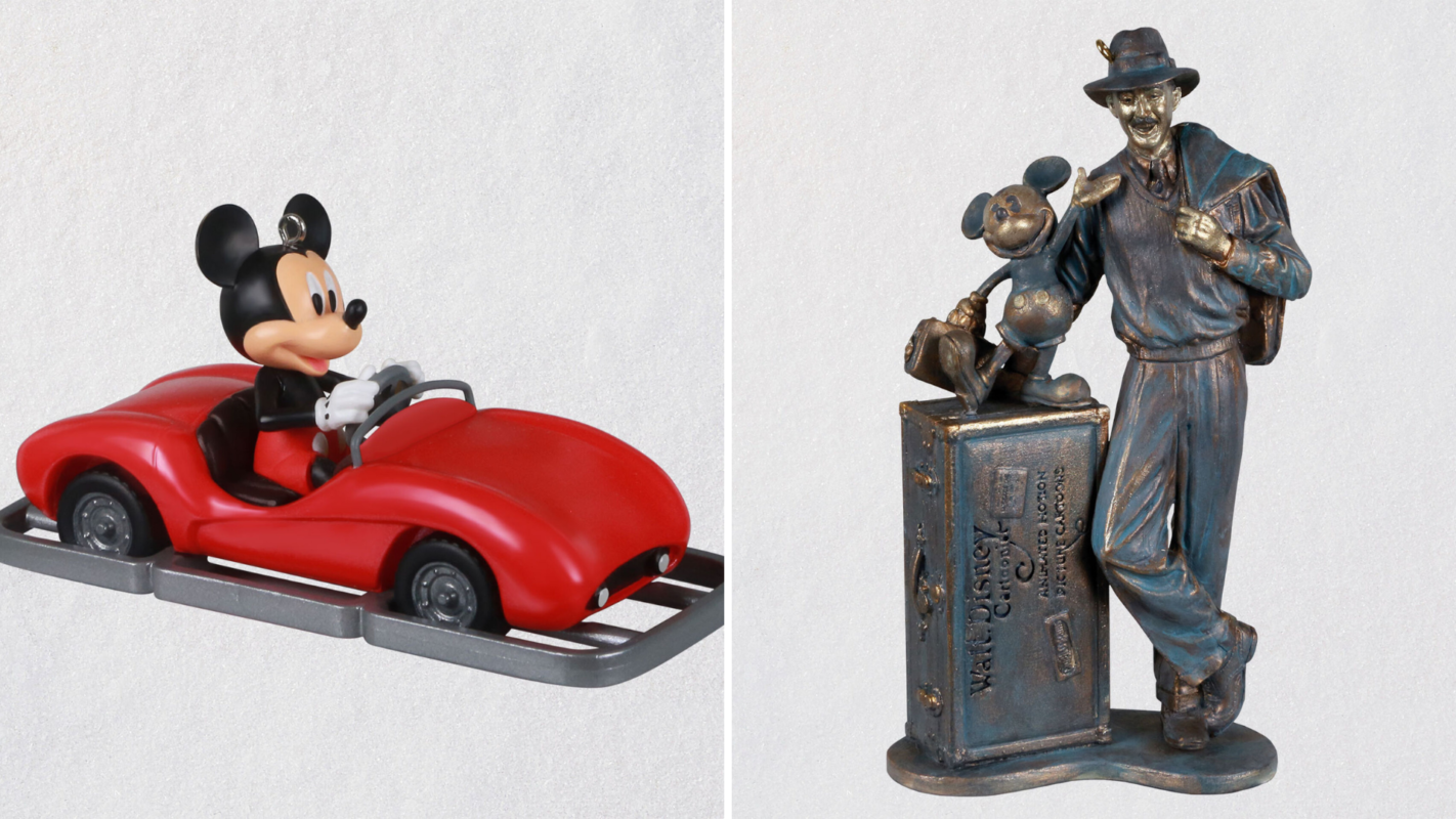 Disney Ornament Metal car Mint Condition 2848a Hallmark Donald Goes Motoring