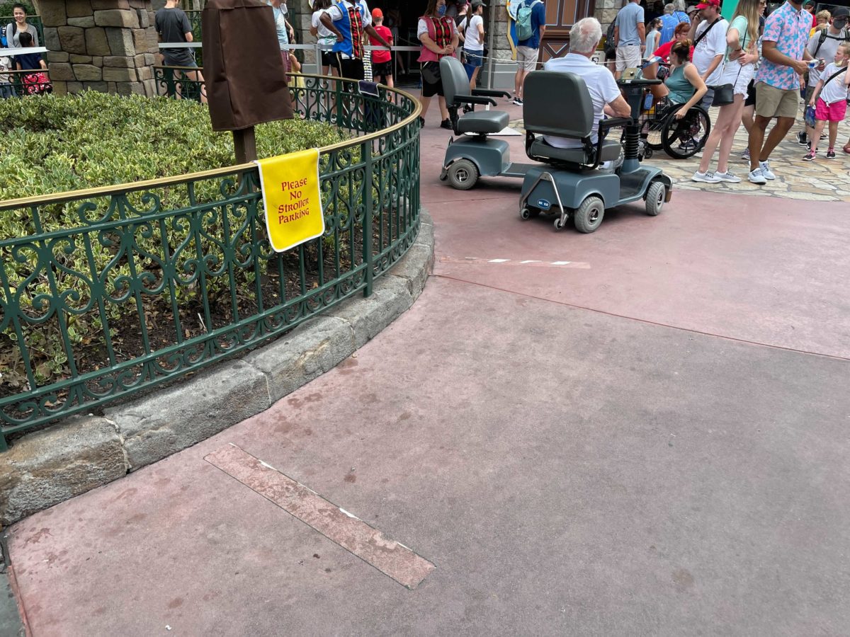 "it's a small world" at the Magic Kingdom has had its extended queue markings remove to minimize social distancing efforts at Walt Disney World