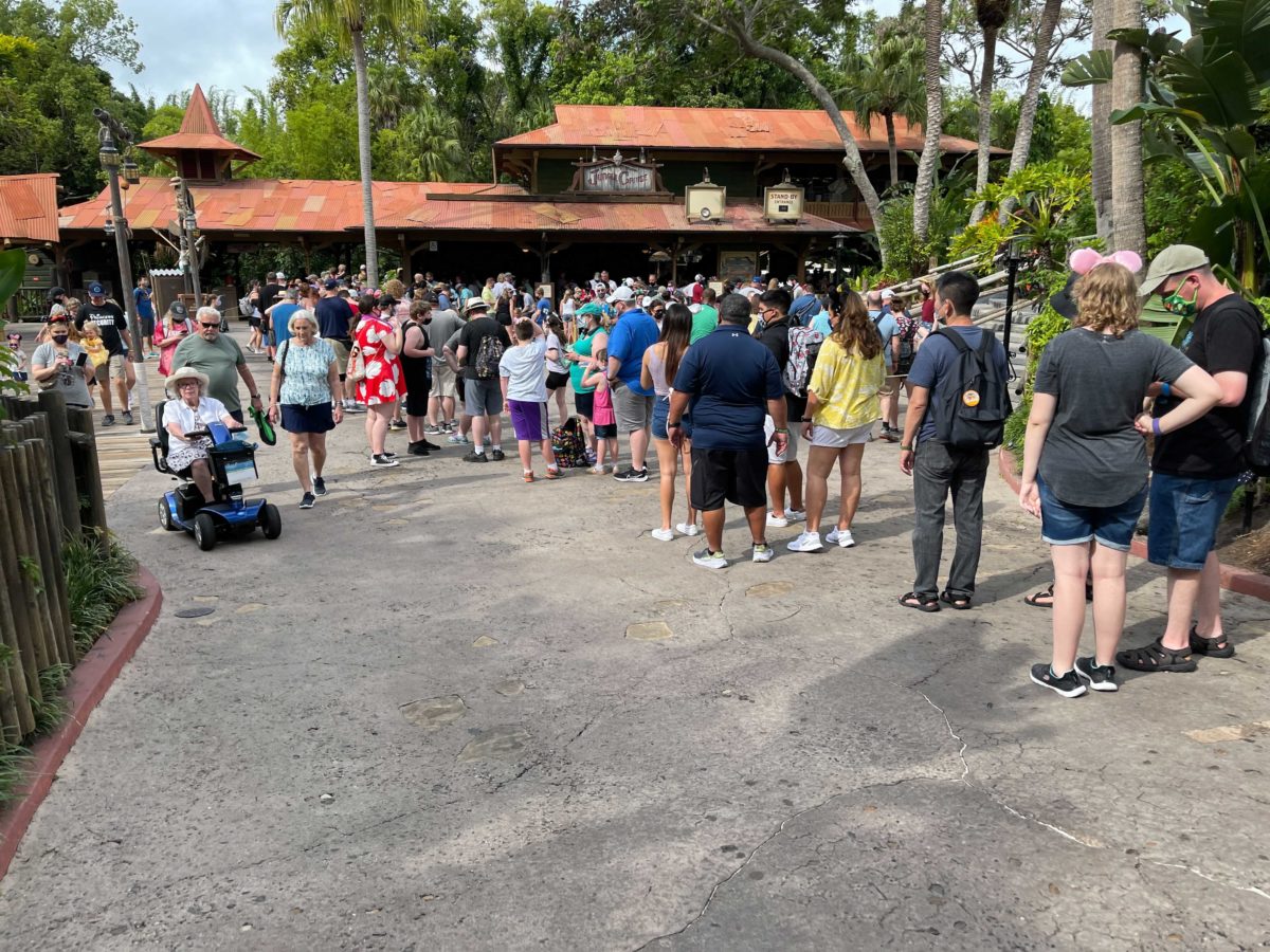 The Jungle Cruise at the Magic Kingdom has had its extended queue markings remove to minimize social distancing efforts at Walt Disney World