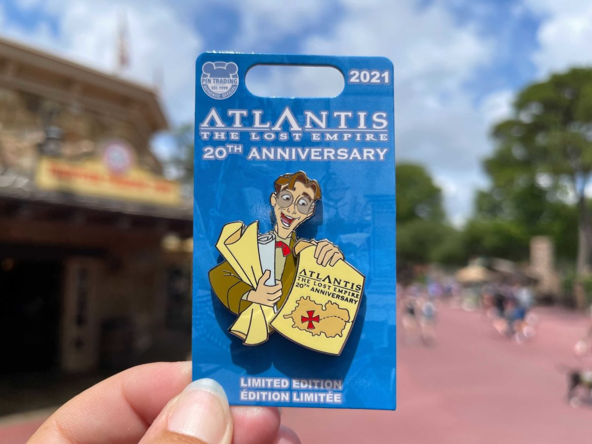 Limited Edition Atlantis: The Lost Empire milo pin available at Frontier Trading Post in the Magic Kingdom at Walt Disney World